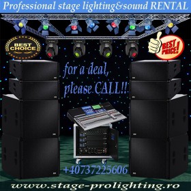 Professional stage lighting&sound RENTAL